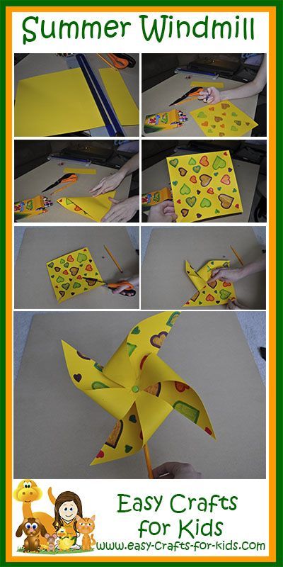 Join our Crafty Critters to learn this summer windmill step by step at www.easy-crafts-for-kids.com Windmill Crafts, Paper Windmill, Crafts For Kids Easy, Summer Camp Activities, Summer Camp Crafts, Summer Crafts For Kids, Diy Bricolage, Aktivitas Montessori, Daycare Crafts