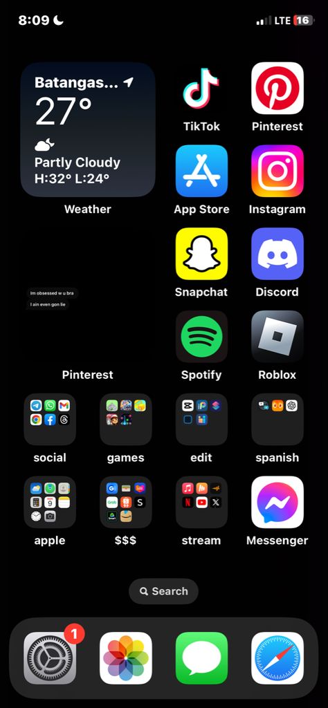 Clean Phone Organization, App Layout Iphone Homescreen, Iphone Battery Icon, Iphone Setup Aesthetic, Iphone Setup Homescreen Ideas, Iphone Organization Apps, Layout Iphone Homescreen Ideas, Iphone Wallpaper Layout, Iphone App Organization