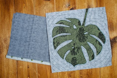 DIY Applique Monstera Leaf Cushions using The Cricut Maker - Mum In The Madhouse Diy Applique, Glue Pen, Back Pieces, Cricut Maker, Monstera Leaf, Cushion Fabric, Easy Tutorial, Leaf Pattern, Step By Step