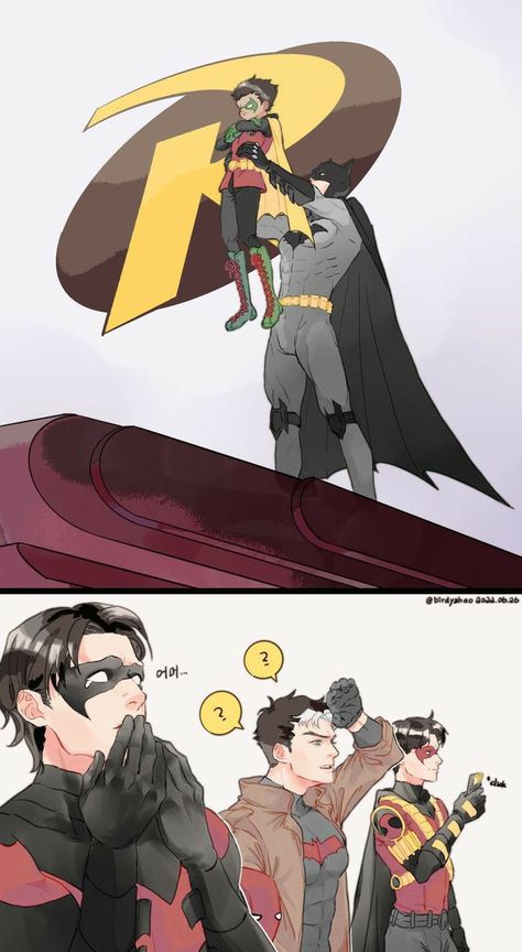 Fan Reference Pose, Damian Wayne And Batfamily, Batbros Fanart, Jason Todd Fanart Bat Family, Bat Family Costume, Batman And Robin Fanart, Jason Todd Fanart Cute, Jason Todd X Y/n, Bat Family Fanart