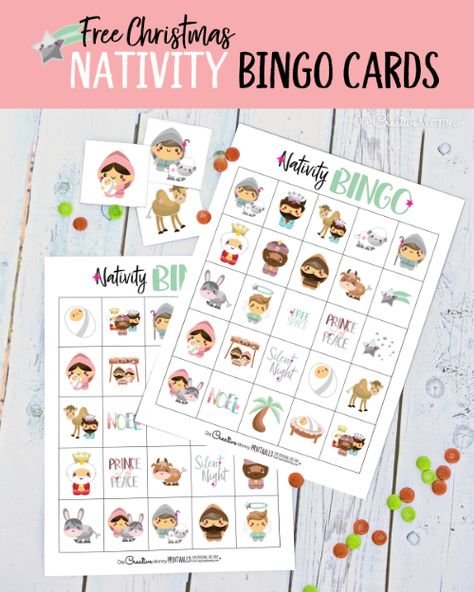 Christian Christmas Party Ideas For Kids, Christmas Games For Kids Christian, Christmas Activities For Sunday School, Bible Bingo For Kids Free Printable, Christmas Sunday School Games, Nativity Games For Kids, Nativity Activities For Kids, Christmas Bingo Printable Free, Sunday School Christmas Party