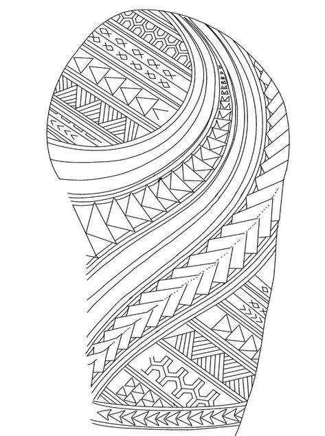 220+ Most Beautiful Hawaii Tattoo Ideas and Designs (2023) - TattoosBoyGirl Maori Arm Tattoo Design, Solder Tattoos, Polynesian Tattoo Designs Pattern, Mori Tattoo Design, Hawaii Tattoo Ideas, Tattoo Stencils For Men, Maori Tattoo Patterns, Geometric Tattoo Stencil, Maori Tattoo Arm