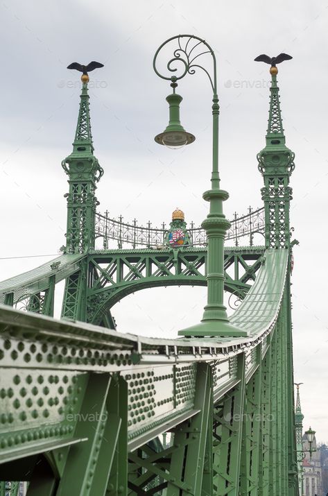 Budapest Bridge, Architecture Bridge, Liberty Bridge, Budapest Travel, Evil World, Landlocked Country, River Road, Beautiful Castles, City Landscape