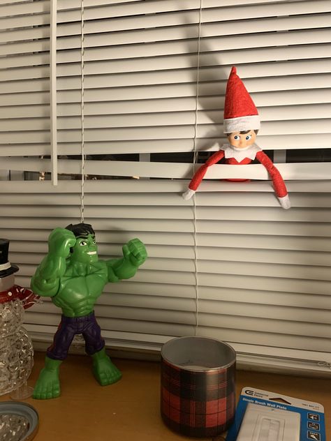 Elf On The Shelf Lucky Charms, Elf On The Shelf Butter Sculpture, Wooden Elf On The Shelf Accessories, Elf On The Shelf With Pez Dispenser, Elf On The Shelf Action Figures, Hulk Smash, Hulk, Elf On The Shelf, Elf