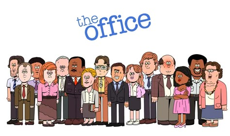 The Office Animated Show on Behance The Office Animated, The Office Cartoon, The Office Serie, Best Of The Office, Office Cartoon, The Office Jim, The Office Characters, Office Jokes, Office Movie