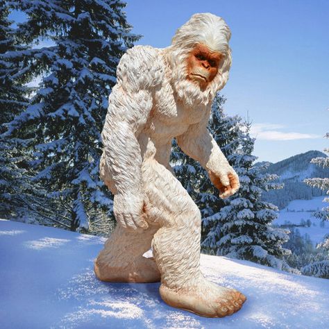 Yeti Yard Statues | Design Toscano Abominable Snowman Yeti Statue Abonimable Snowman, Bigfoot Sightings, Abominable Snowman, Planet Design, Bigfoot Sasquatch, Animal Statues, Design Toscano, Pembroke Welsh Corgi, Welsh Corgi