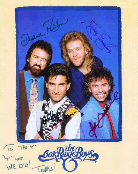 The Oak Ridge Boys Famous Autographs, The Oak Ridge Boys, Country Bands, Mighty Oaks, Best Song Ever, Boy Images, Country Music Stars, Country Stars, Country Singers