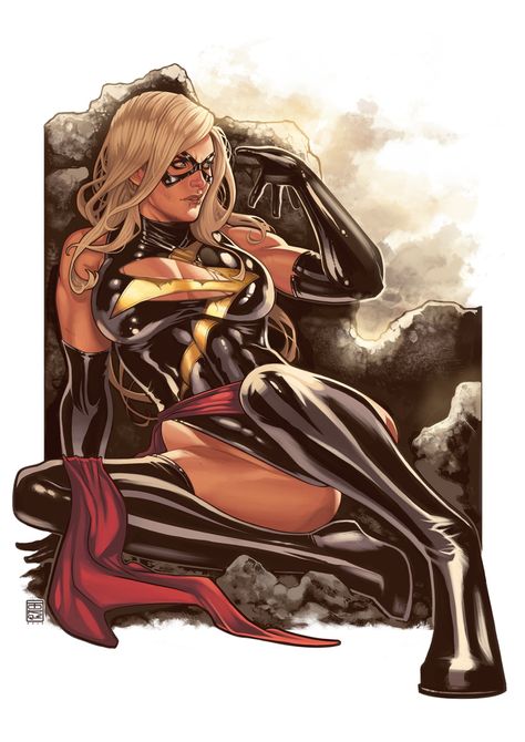 Ms Marvel by Elisabeth Torque Ms Marvel Captain Marvel, Female Comic Characters, Captain Marvel Carol Danvers, Bd Comics, Art Manga, Marvel Girls, Marvel Comics Art, Ms Marvel, Marvel Women