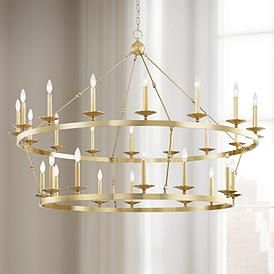 Modern gold chandelier