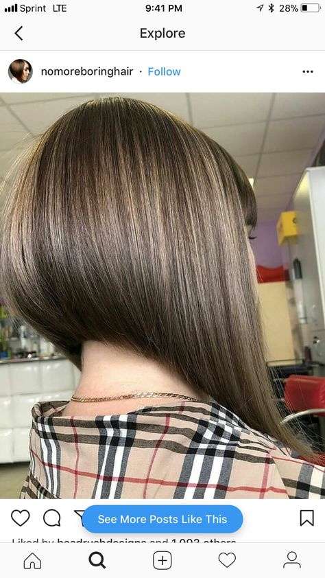 Bob Inversat, Hair Back View, Short Hair Back View, Best Short Hair, Aline Bob, Inverted Bob Haircuts, Short Hair Back, Angled Bob Haircuts, Inverted Bob Hairstyles