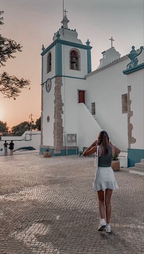 church / vacation / outfit / portugal / Alvor / Algarve Algarve Outfits, Algarve Portugal Outfit, Portugal Clothes, Alvor Portugal, Living In Portugal, Portugal Holiday, Portugal Aesthetic, Holiday Outfit Inspo, The Dream Life