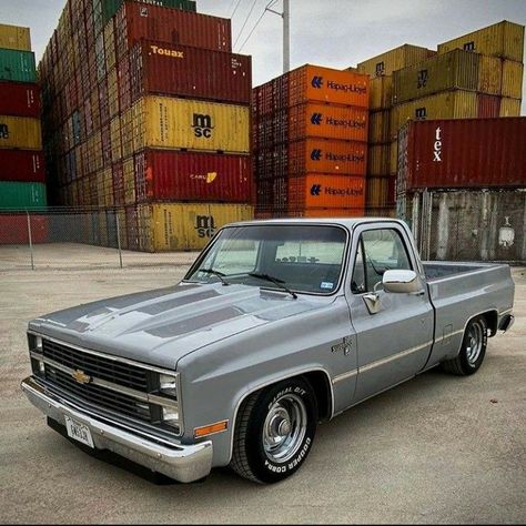 1984 Chevrolet Silverado C10 truck Regular Cab Trucks, Chevrolet Trucks C10, 1984 Chevy Truck, 1965 Chevy C10, Single Cab Trucks, Lowrider Trucks, Chevy Ss, Dropped Trucks, Sport Truck