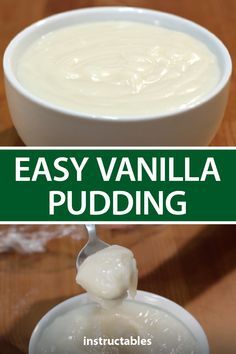 Easy Vanilla Pudding, Vanilla Pudding Desserts, Home Made Pudding, Vanilla Pudding Recipe, How To Make Pudding, Milk Pudding Recipe, Pudding Recipes Homemade, Vanilla Pudding Recipes, Homemade Vanilla Pudding