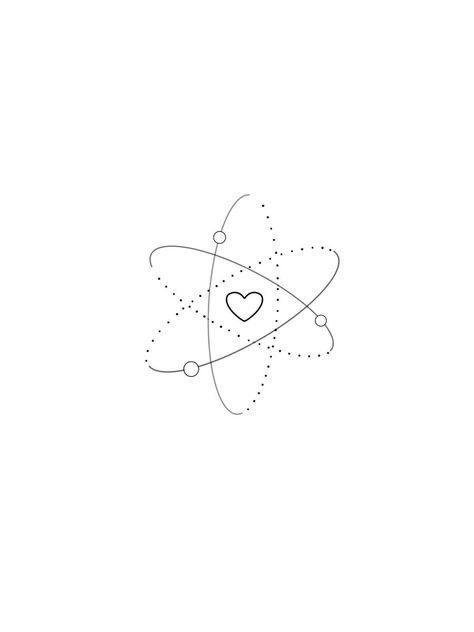 Atom Tattoo, Chemistry Tattoo, Small Star Tattoos, Small Girly Tattoos, Petit Tattoo, Small Pretty Tattoos, Writing Tattoos, Petite Tattoos, Cute Little Tattoos