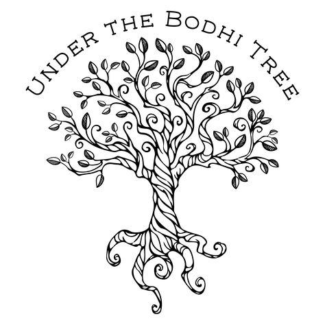 Bodhi Tree Art Design, Bodhi Tree Drawing, Bodhi Tree Tattoo, Bodhi Tattoo, Drawing Of Tree, Bodhi Tree Art, Tree Line Tattoo, Tree Line Drawing, Tattoos For Baby Boy