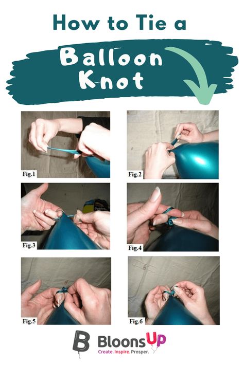 Tutorial: An easy way to tie balloons. Tying a balloon knot can be tricky. We show you how the pros do it. #balloons #balloondecorating #tutorial Easy Way To Tie Balloons, How To Tie A Balloon Knot Easy, How To Tie A Balloon, How To Tie Balloons Easy, Diy Tie, Simple Image, The Balloon, Anemone, Balloon Decorations