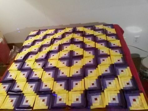 Yellow Quilts, Purple Quilts, Yellow And Purple, Paper Piecing Quilts, My Favorite Color, Purple And Yellow, Barn Quilts, Quilting Ideas, Quilt Top