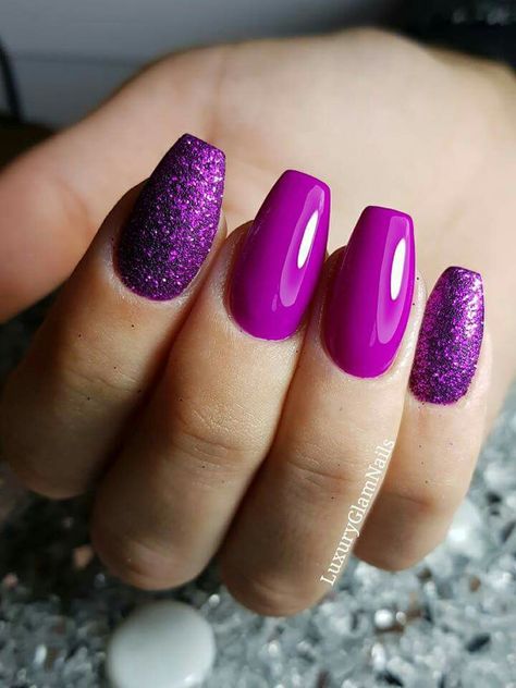 Nail Polish Art Designs, Purple Nail Designs, Work Nails, Fall Acrylic Nails, Pretty Nail Art Designs, Nail Designs Glitter, Girls Nails, Nail Shop, Chic Nails