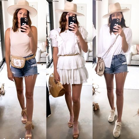 1, 2, or 3? A few of my favorite pieces styled a few ways. and a first mirror selfie pic on the feed! 😉 if you haven’t already, don’t forget to enter the Lack of color giveaway @loc_hatgifting @liketoknow.it @liketoknow.it.home http://liketk.it/2Pemo Straw Fedora Hat Outfit Summer, Straw Fedora Hat Outfit, Wide Brim Hat Outfit Summer, Fedora Hat Outfit Spring, Fedora Hat Outfit Summer, Felt Hat Outfit, Hat Outfit Spring, Wide Brim Hat Outfit, Fedora Hat Outfit