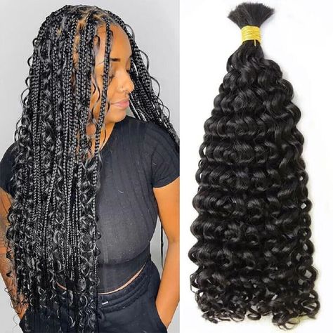 Product Spiral Curl Bulk Human Hair for Braiding No Weft Micro Braids Remy Hair 100g Material Malaysian Human Hair Style Spiral Curly Attachment Bulk For Braiding Hair Color #Black  #Brown Length 16-28inches Features One piece Net Weight 100 grams Texture Spiral Curly The Price is for 1piece,100grams/Piece Curly Attachment Braids, Spiral Hairstyles, Spiral Braids, Human Hair For Braiding, Micro Braids Hairstyles, Braiding Hair Colors, Spiral Braid, Hair Twist, Spiral Curls