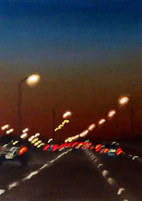 Mini Oil Painting, Art Alevel, Rain Painting, Glitch Art, Night Painting, Take Me Home, Paintings & Prints, Light Painting, Oil Painting On Canvas