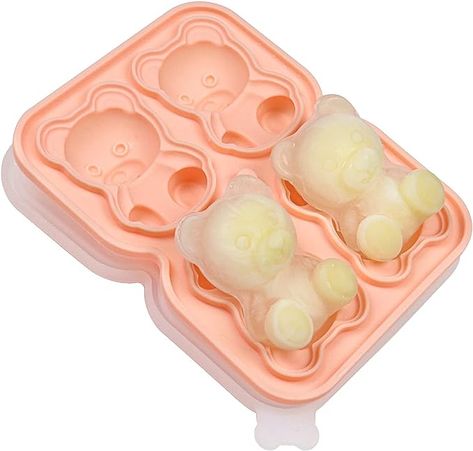 Cute Ice Cube Trays, Cute Ice Molds, Ice Cube Organization, Aesthetic Ice Cubes, Ice Shapes, Food Molds, Black Dessert, Ice Cube Tray Molds, Silicone Ice Molds