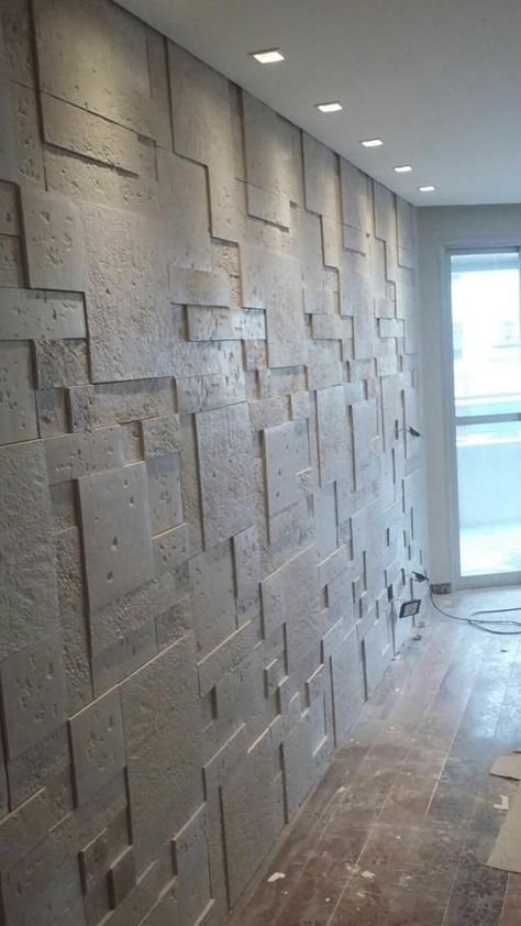 Travertine Wall Interior, Interior Design Stone Wall, Accent Stone Wall, Stone Wall Bedroom, Stone Wall Accent, Living Room Stone Wall, Stone Wall Decoration, Kitchen Stone Wall, Stone Wall Interior