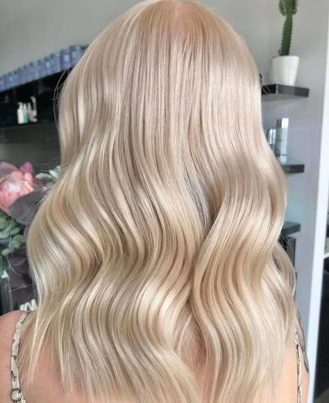 The Best Blonde Hair Colors to Refresh Your Look For Fall Blonde Hair Buttery, Highlight Blonde Hair, Buttery Blonde Hair, Butter Blonde Hair, Hair Colors For Fall, Healthy Blonde Hair, Champagne Blond, Haircut Bangs, Baby Blonde Hair