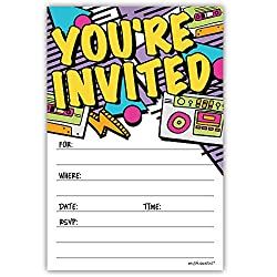 1980s Party Invitations, 80s 90s Party, 90s Hip Hop Party, Hip Hop Birthday Party, Hip Hop Birthday, 90s Theme Party, 80s Theme Party, 90's Birthday Party, Hip Hop Party