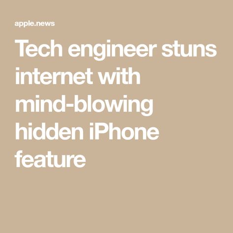 Tech engineer stuns internet with mind-blowing hidden iPhone feature Iphone Hacks Videos, Iphone Hacks Mind Blowing, Tech Engineer, Apple Notes App, Iphone Secret Codes, Iphone Notes, Iphone Texts, Iphone Secrets, Computer Hacks