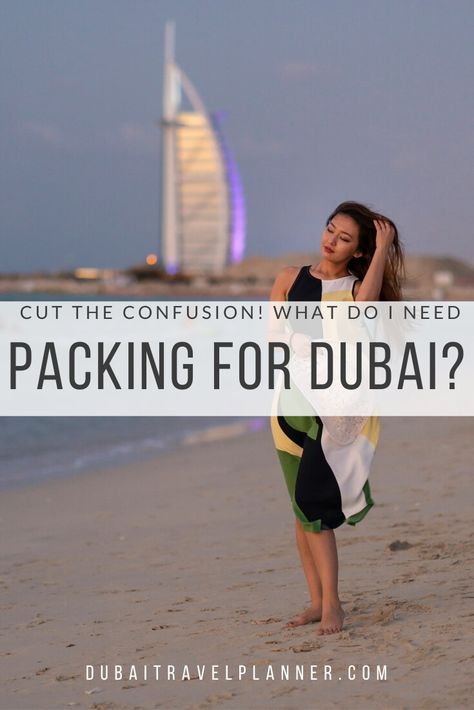 What to pack for Dubai: Ultimate Dubai Packing List - Dubai Travel Planner What To Pack For Dubai, Dubai Packing List, Dubai Vacation Outfits, Dubai Travel Outfit, Vacation Dubai, What To Wear In Dubai, Dresses In Dubai, Uae Travel, Trip To Dubai