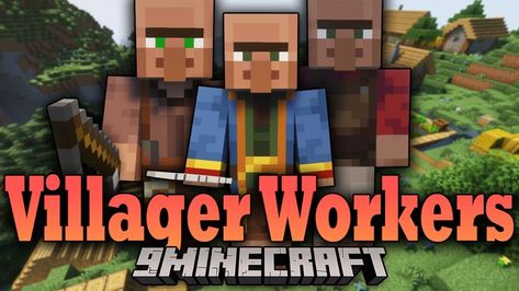 Villager Workers Mod (1.18.2, 1.16.5) introduces into Minecraft a new set of villagers’ professions, which will help you complete simple tasks and make the game more interesting and immersive to play around. Minecraft Villager Jobs, Minecraft Villager, Minecraft A, Minecraft Forge, Job 1, Minecraft 1, Minecraft Mods, New Set, Professions