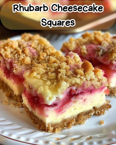 Rhubarb Cheesecake Pie, Strawberry Rhubarb Cheesecake Recipes, Strawberry Rhubarb Squares, Rhubarb Curd Recipe, Strawberry Rhubarb Cheesecake Bars, Rhubarb Cheesecake Recipes, Rhubarb Cheesecake Squares, Rhubarb Cheesecake Bars, Strawberry Rhubarb Cheesecake