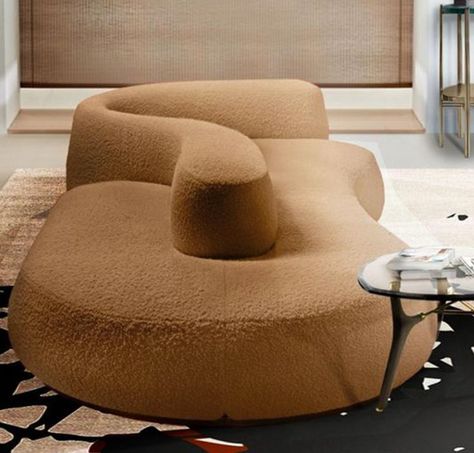 Organic Shape Sofa, Two Sided Sofa, Funky Couch, Kidney Sofa, Curve Sofa, Sofa Cumbed Design, Curvy Sofa, Tattoo Home, Inspiration Wall Art