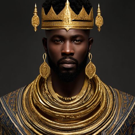 Black King Photoshoot, African King Crown, Rob Bailey, Black African Warrior Art, African Kings, Solar Lunar, African King, African Superhero, House Of Hades