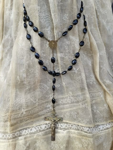 Beautiful Lilies, Bead Rosary, Flat Beads, Under Your Spell, Lady Of Guadalupe, Rosary Necklace, Rosary Beads, Jesus On The Cross, Cross Jewelry