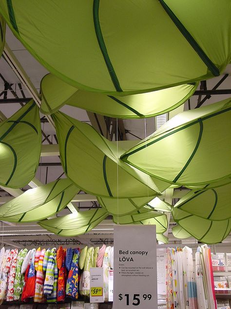 I got 2 of these leaf canopies from Ikea. They are called Lova if you want to see them on Ikea's website Bug Themed Room, Ikea Leaf Canopy, Ikea Leaf, Vbs Magnified, Ikea Classroom, Life Science Classroom, Mosquito Net Canopy, Leaf Canopy, Girls Bedroom Themes