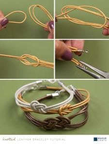 Jewelry Craft Ideas - Pandahall.com Diy Bracelets With Thread, Bracelet En Cuir Diy, Diy En Cuir, Paracord Ideas, Diy Leather Bracelet, Diy Bracelets Tutorials, Jewelry Box Diy, Making Bracelets, Jewelry Knots