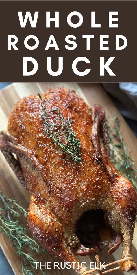 Duck Stuffing Recipes, Duck Oven Recipes, Duck Roast Recipes, Whole Duck Recipes Crockpot, Best Duck Recipes, Mallard Duck Recipes, How To Cook A Duck In The Oven, Duck Seasoning Recipes, Easy Duck Recipes