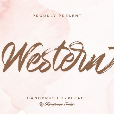 Western - Handbrush Cursive Font Western Lettering Fonts, Western Writing Font, Western Cursive Font, Western Font Pairings, Fancy Cursive Fonts, Font Cursive, Tattoos Inspo, Font Creator, English Font