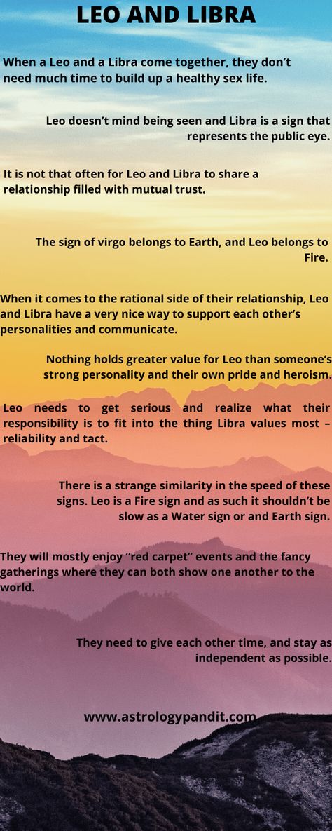 Leo with Libra forms a pretty good combination. Leo man libra woman compatibility says Leo shares a healthy and loveable relation where the environment around the couple is filled with the feeling of affection and love for each other. They greet each other with surprises and gifts from the counterpart. The Lion tends to fall for the love expressed by the partner.   The two symbols are signs of love. They signify romance and lovemaking with each and take pleasure to date the partner. The sit Leo Man Libra Woman, Leo And Libra Compatibility, Libra Women Compatibility, Pisces Woman Compatibility, Leo Love Horoscope, Leo Relationship, Libra Compatibility, Romantic Connection, Libra Relationships