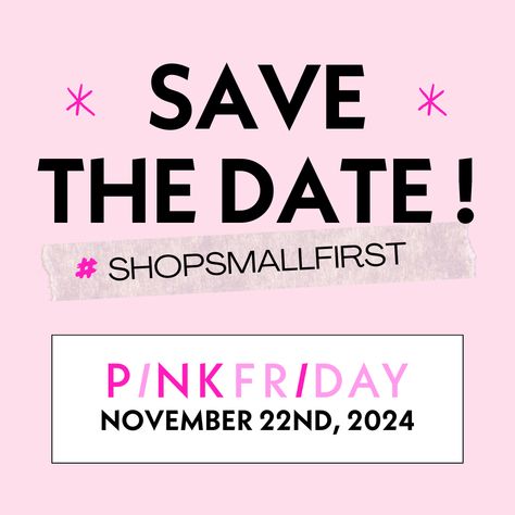 🎀✨ **Join the Pink Friday Movement!** ✨🎀 This year, let’s kick off the holiday season by supporting our amazing small businesses on **Pink Friday, November 22nd, 2024!** Why shop small? Here are just a few reasons: 1. **Unique Gifts:** Small businesses offer one-of-a-kind products that you won’t find in big box stores. Give gifts that are special and meaningful! 2. **Community Impact:** Your purchases help keep our local economy thriving. When you shop small, you support local jobs and bu... Jackson Square, Pink Friday, Support Local Business, Mystery Bag, Best Moments, Support Small Business, Christmas Shopping, Small Shop, Save The Date