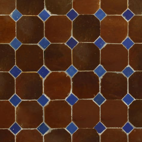 Tile With Blue Accents, Patterned Penny Tile Floor, Vintage Tile Patterns, Colonial Tile Floor, Pool Living Room, Tile Aesthetic, Kitchen Tile Mosaic, Cement Bathroom, Tiles For Home