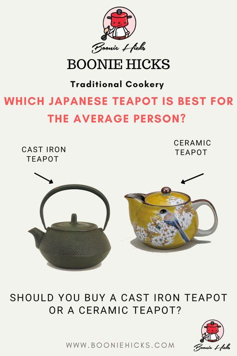 Are cast iron teapots better than ceramic teapots? Which type of Japanese teapot should you use? Vintage Cast Iron Cookware, Cast Iron Teapot, Iron Teapot, Cast Iron Tea Pot, Cast Iron Pot, Japanese Teapot, Ceramic Teapot, Which Is Better, Cast Iron Cookware