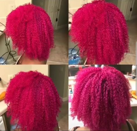 Dark Pink Hair On Black Women, Pink Hair Black Women Natural 4c, Hot Pink Natural Hair Black Women, Hair Dye Color Ideas For Black Hair, Dark Pink Natural Hair, Hot Pink Natural Hair, Magenta Natural Hair, Pink Hair Black Women Natural, Magenta Hair Color On Black Women