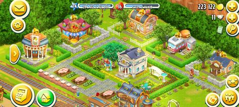 Hay Day Town Design Ideas, Hay Day Train Station Design, Hayday Town Design, Hayday Farm Design Easy, How I Take Notes, Hayday Farm Design, Grocery Store Design, Ac New Leaf, Farm Games