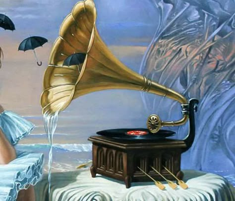 Surreal Music Art, Angel Of Justice, Jazz Theme, Jim Warren, Doddle Art, Angel Trumpet, Musical Art, World Art, Surreal Art