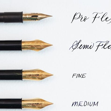 Tom Gyr - Tom's Studio™ on Instagram: "✨ FOUNTAIN NIBS✒️ Choose between 6 glorious nibs. There are two categories, my bespoke fountain pen nibs and the Pro-Flex calligraphy nib. Here are some details for those who like to geek out. Fountain Pen Nibs: Made exclusively for my pens, all of my nibs are tipped with incredibly hard-wearing iridium for super smooth writing, and are plated in a 14k gold for a classically stunning look. As a bonus all nibs can be interchanged (including the Pro-Flex) Classic Fountain, Fountain Pen Nibs, Calligraphy Nibs, Pen Nib, Geek Out, Christmas 2023, Fountain Pen, Wizard, Pen And Ink