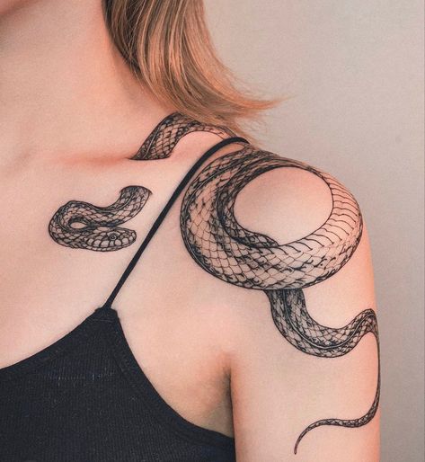 Coral Tattoo, Japanese Snake Tattoo, Left Arm Tattoos, Mandala Hand Tattoos, Cobra Tattoo, Snake Tattoos, Upper Arm Tattoos, Intricate Tattoo, Red Ink Tattoos