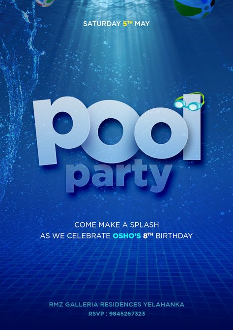 Pool Party Flyer Design Pool Poster Design, Pool Party Poster Design, Pool Advertising, Pool Party Flyer Design, Pool Party Design, Pool Party Poster, Flyers Background, Pool Party Flyer, Neon Pool Parties